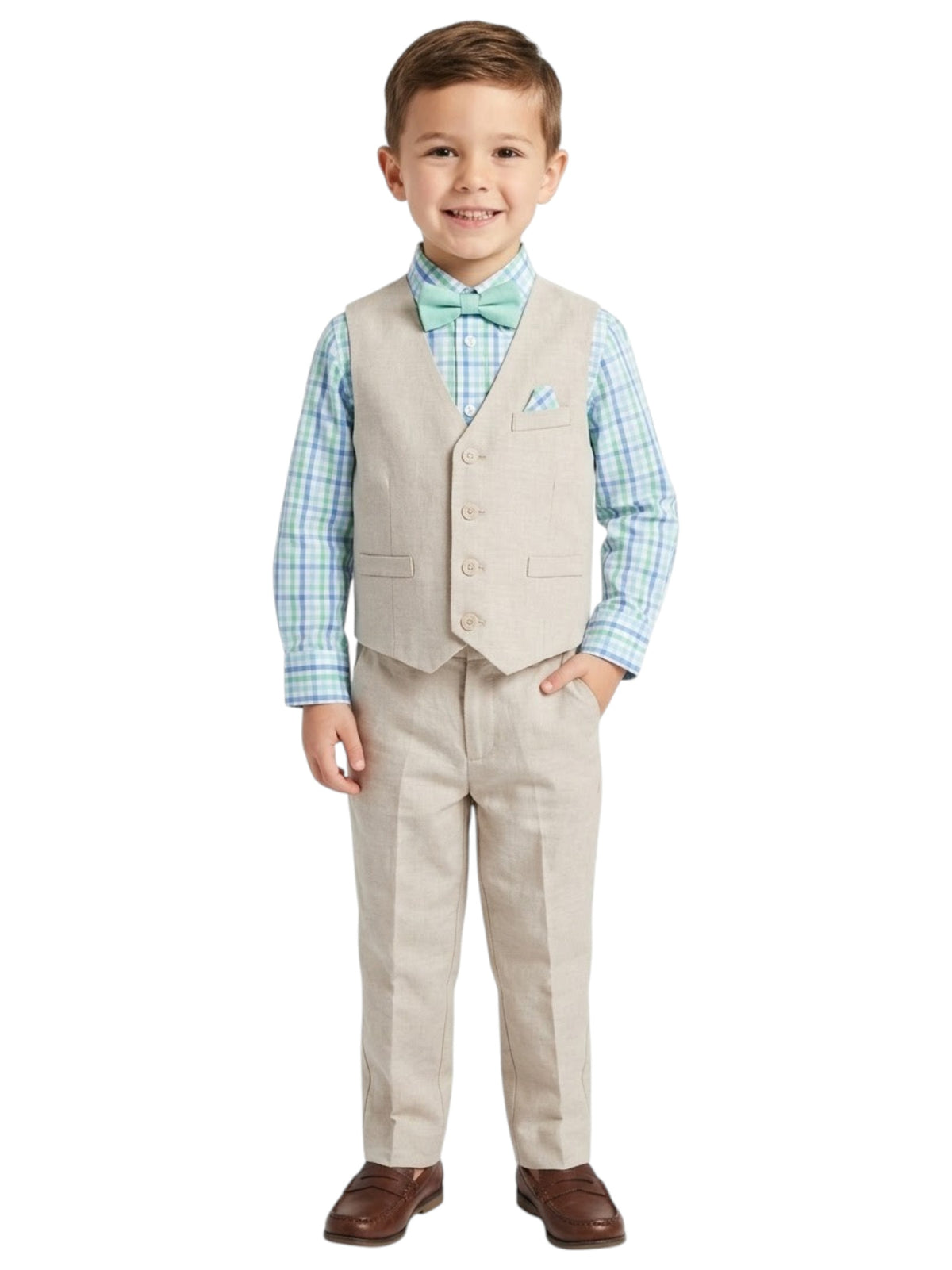 Image for Kids Boys Plaid Formal Set,Multi