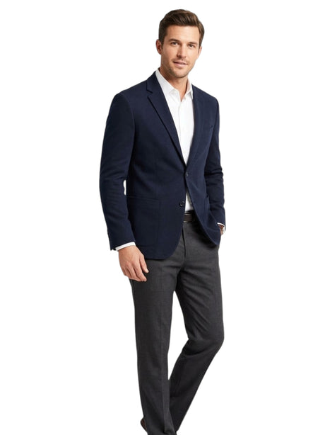 Image for Men's Plain Blazer,Navy
