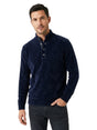 Image for Men's Textured Velour Top,Navy Blue