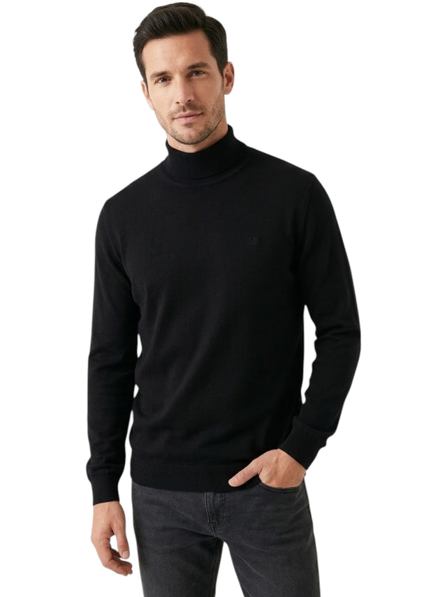 Image for Men's Plain Knit Top,Black