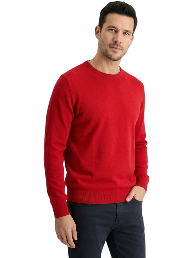 Image for Men's Plain Knit Top,Red