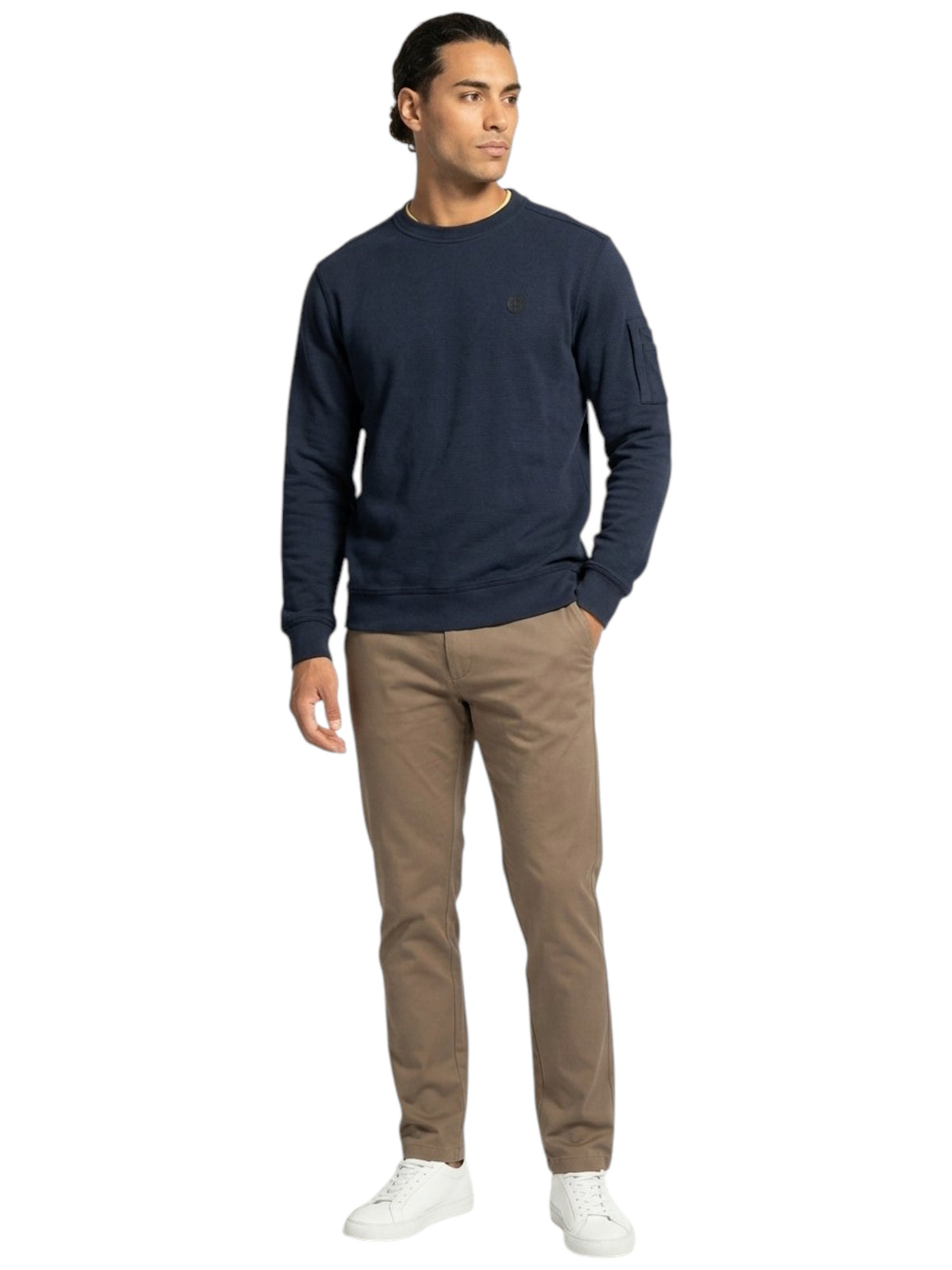 Image for Men's Plain Knit Top,Navy Blue