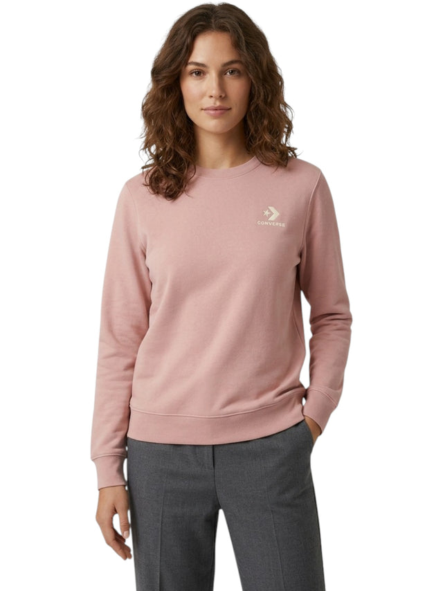 Image for Women's Brand Logo Printed Sweater,Light Pink