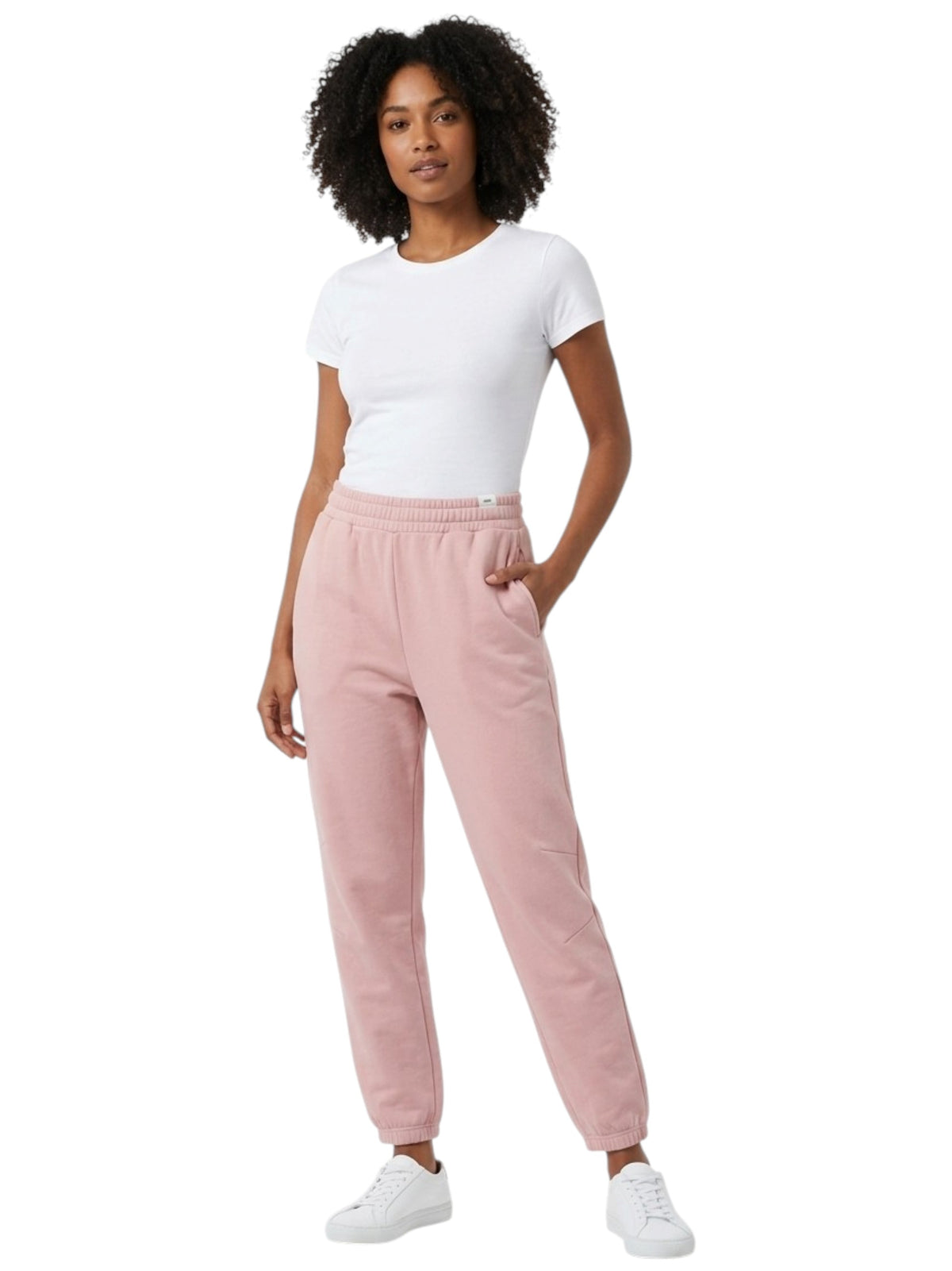 Image for Women's Brand Logo Printed Sweat Pants,Pink