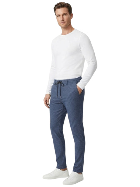 Image for Men's Plain Casual Pants,Navy Blue