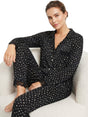 Image for Women's Printed 2 Pcs SleepWear Set,Black