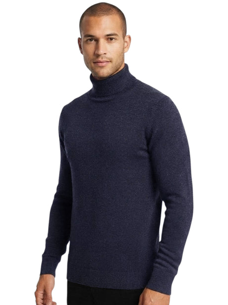 Image for Men's Ribbed Top,Navy Blue