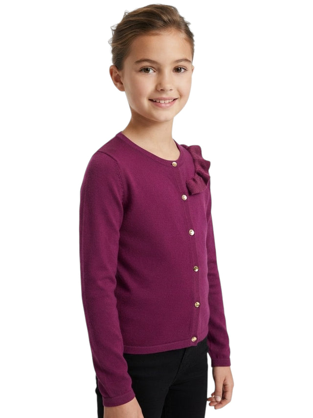 Image for Kids Girl's Plain Knit Top,Dark Purple