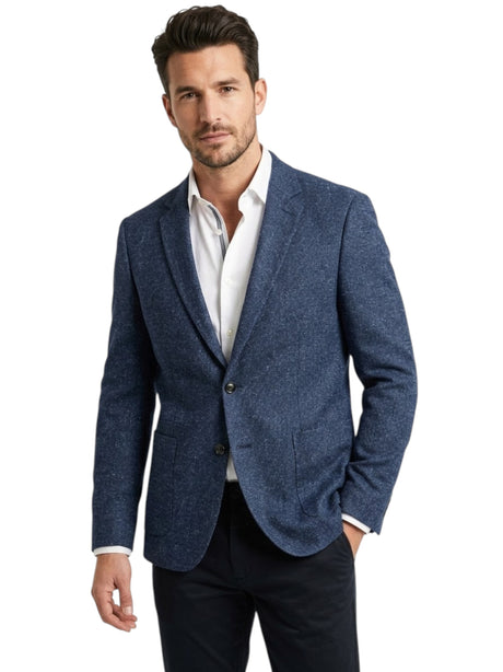 Image for Men's Plain Blazer,Navy Blue