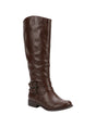 Image for Women's Leather Knee-High Boots,Brown