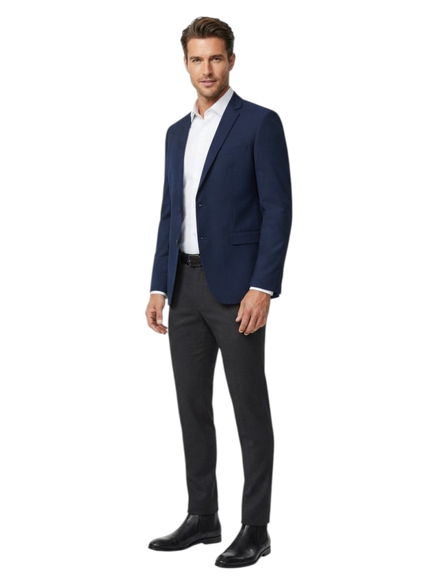Image for Men's Plain Blazer,Navy Blue