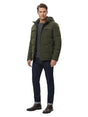 Image for Men's Plain Puffer Jacket,Olive Green