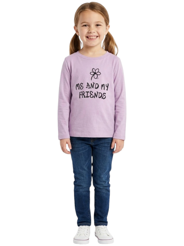 Image for Kids Girl Printed Top,Purple