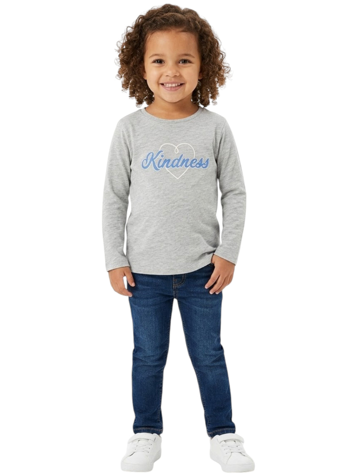 Image for Kids Girl Printed Top,Grey