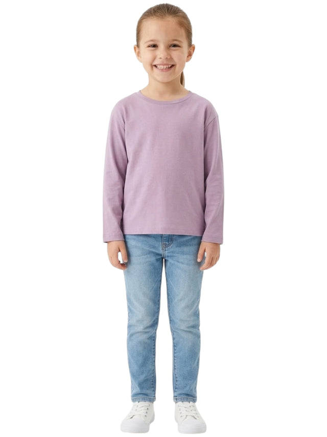 Image for Kids Girl Plain Top,Purple