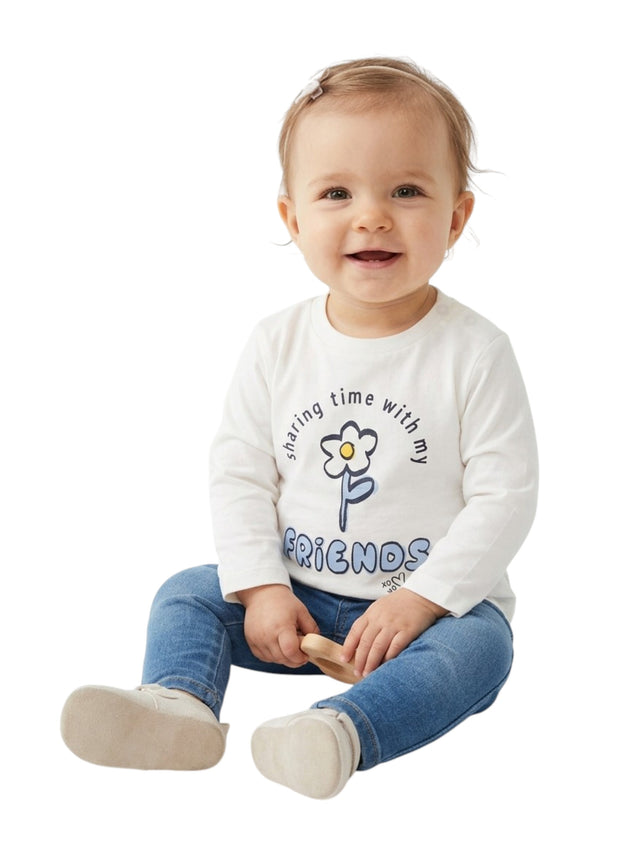 Image for Kids Girl Printed Top,White