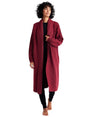 Image for Women's Ribbed Cardigan,Burgundy