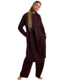 Image for Women's Ribbed Cardigan,Dark Purple