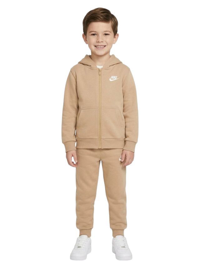 Image for Kids Boy Brand Logo Embroidered Tracksuit,Beige