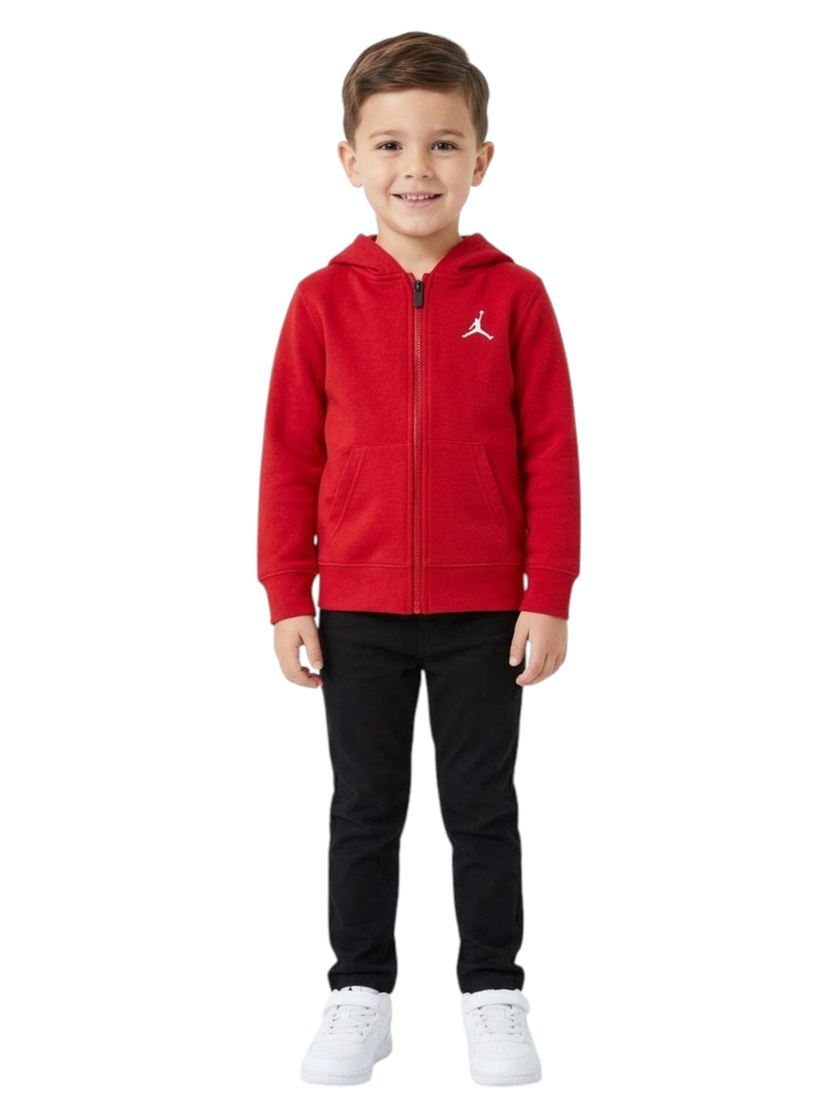 Image for Kids Boy Brand Logo Embroidered Jacket,Red
