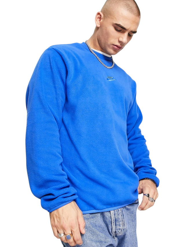 Image for Men's Brand Logo Printed Sweater,Electric Blue
