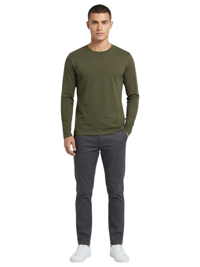 Image for Men's Plain Top,Olive Green