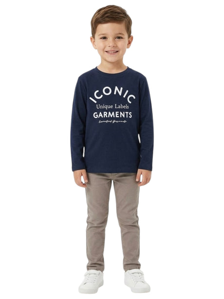 Image for Kids Boy Printed Top,Navy Blue