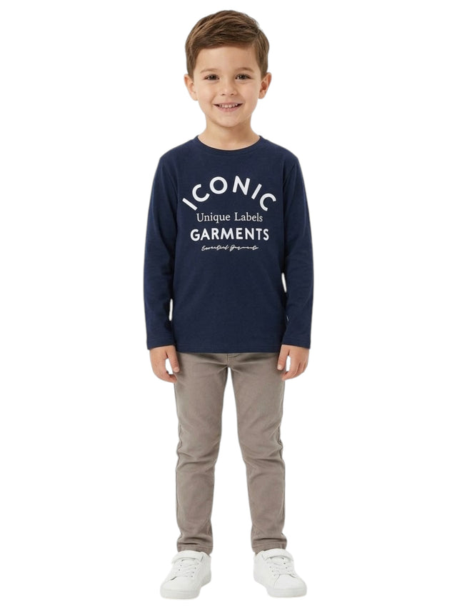 Image for Kids Boy Printed Top,Navy Blue