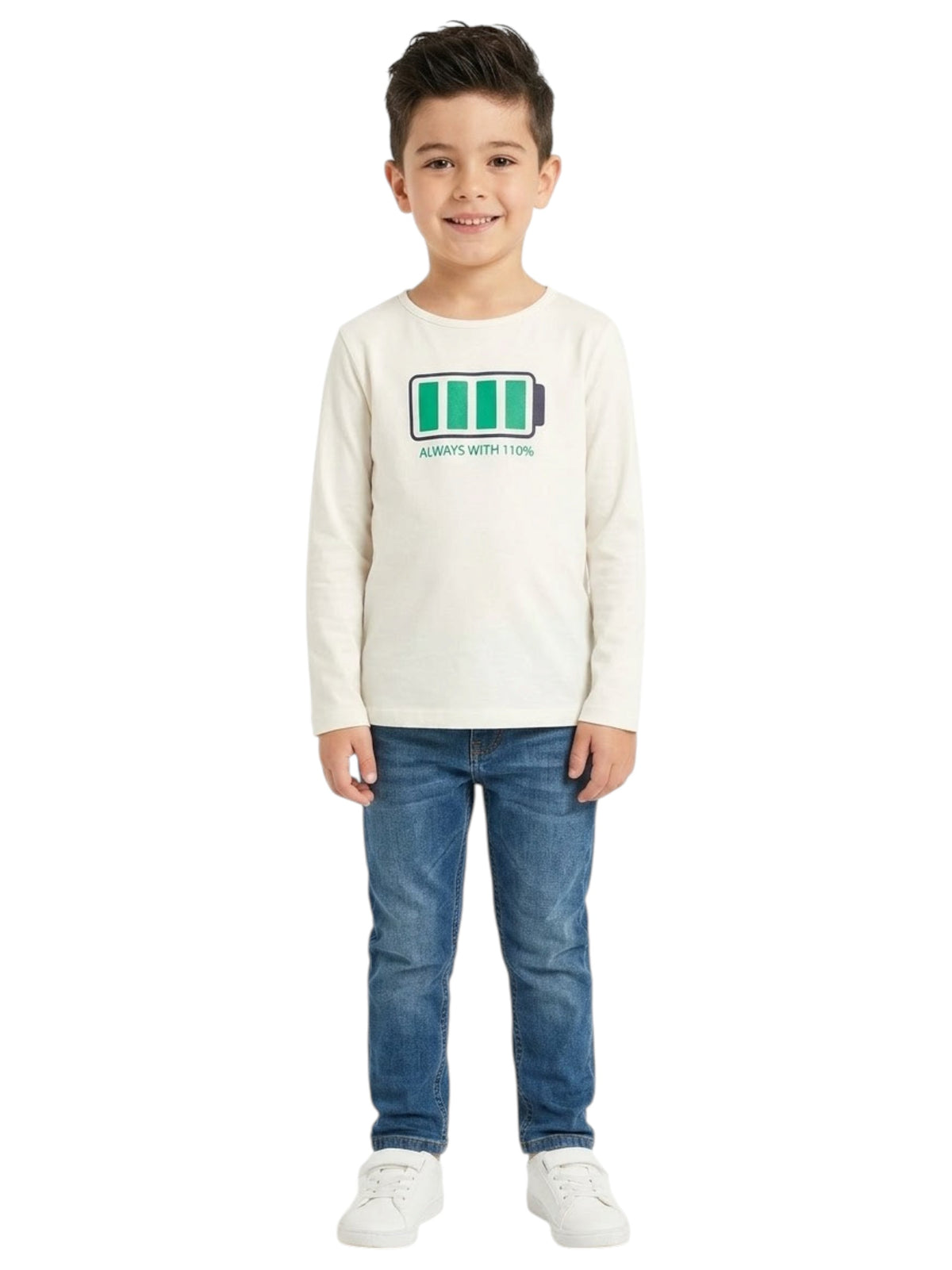 Image for Kids Boy Printed Top,White