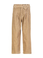 Image for Kids Girl Ribbed Belted Pants,Beige