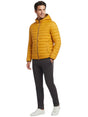 Image for Men's Plain Puffer Jacket,Yellow