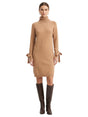 Image for Women's Plain Knitted Dress,Camel Brown