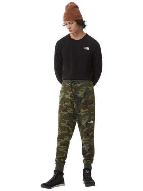 Image for Men's Printed Pants,Olive Green