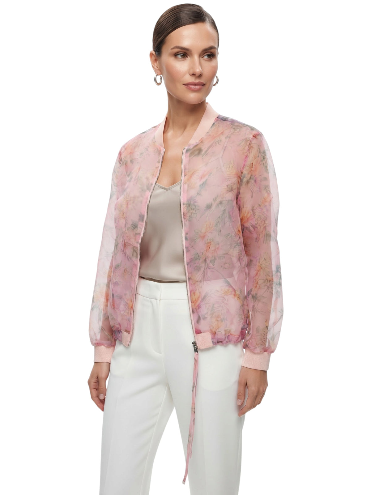 Image for Women's Printed Mesh Jacket,Multi