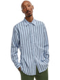 Image for Men's Striped Dress Shirt,Blue