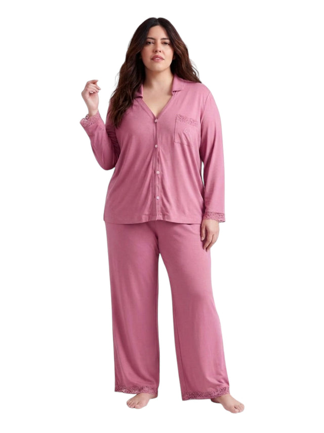 Image for Women's Plain Sleepwear Set,Pink