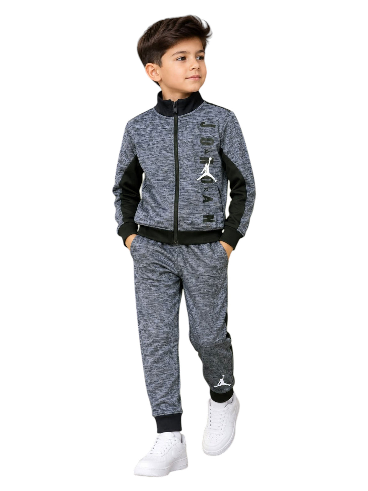 Image for Kids Boy Brand Logo Printed Set,Grey