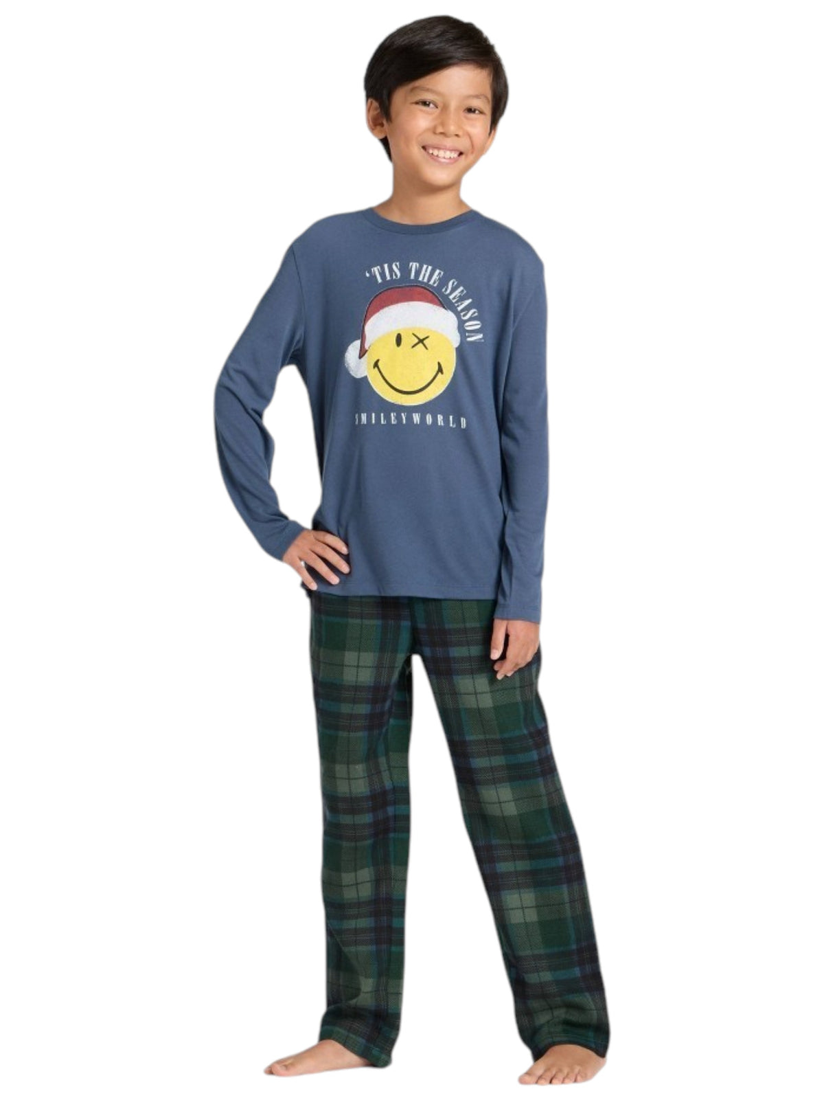 Image for Kids Boy Printed Sleepwear Set,Navy/Olive Green