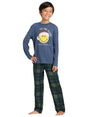 Image for Kids Boy Printed Sleepwear Set,Navy/Olive Green