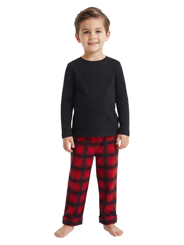 Image for Kids Boy Plaid Sleepwear Pants,Red