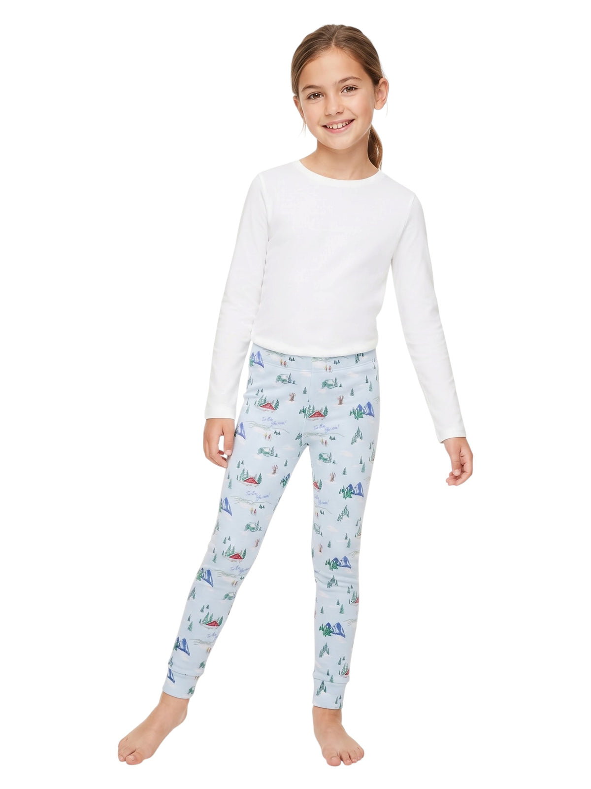 Image for Kids Girl Printed Sleepwear Pants,Blue