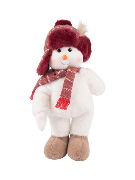Image for Cozy Winter Snowman Figurine