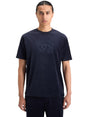 Image for Men's Printed Velour Top,Navy Blue