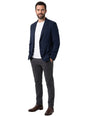 Image for Men's Plain Blazer,Navy Blue