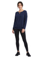 Image for Women's Plain Casual Top,Navy Blue