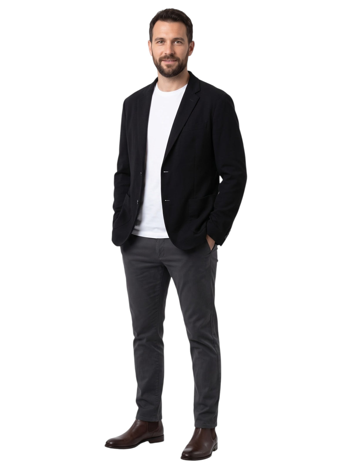 Image for Men's Plain Blazer,Black