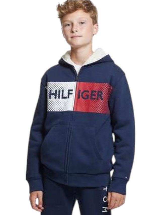 Image for Kids Boy Brand Logo Printed Jacket,Navy Blue
