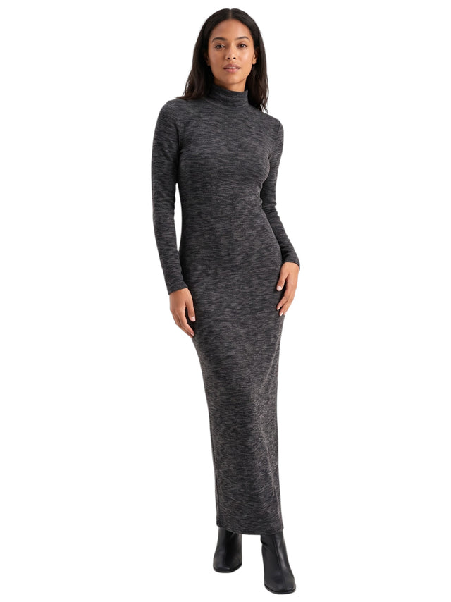 Image for Women's Plain Knit Dress,Grey