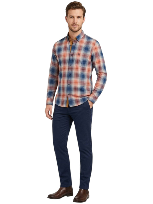 Image for Men's Plaid Dress Shirt,Multi