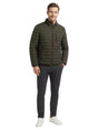 Image for Men's Textured Puffer Jacket,Olive Green